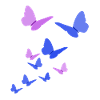 Butterflies Butterfly Gift purple blue