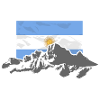 Argentina - Mountains & Flag