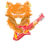 Cat Rock Star Cats Guitarist