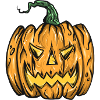 scary pumpkin drawing