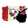 Moose - Canadian Flag