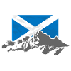 Scotland - Flag & Mountains