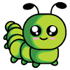 Caterpillar in green | sweet gift