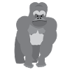 Great ape ridgeback Gorilla
