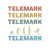 Télémark Ski Talon Gratuit Rétro