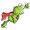 Superhero Frog