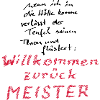 Willkommen zurück Meister
