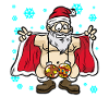 FLASHING SANTA CLAUS Stripper