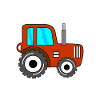 Tracteur rouge Garçons Tracteur enfant
