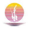 Retro Lineman Silhouette