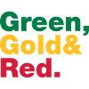 Green, Gold & Red.
