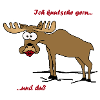 Knutschender Elch