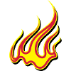 Fire flames art