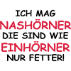 Ich mag Nashörner