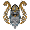 Viking Helmet Dragon Valknut Dragon