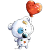 Teddy with balloon