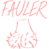 Fauler Sack Geschenkidee pink witzig