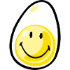 Smiley Hardboiled Egg