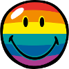 Smiley Rainbow Stripes