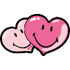 Smiley Two Hearts