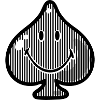 Smiley Spades Stripes