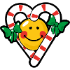 Smiley Christmas Candy Love