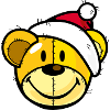 Smiley Christmas Teddy