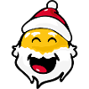 Smiley Santa Claus Laughing