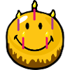 Smiley Birthday Cake