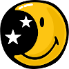 Smiley Moon Stars