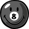 Smiley Pool Ball 8