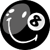 Smiley Pool Ball 8