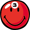 Smiley Pool Ball 3