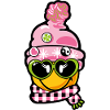 Smiley Beanie og hjertebriller