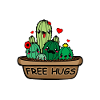 Free hugs cactus