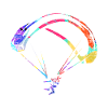 Paraglider flying gift