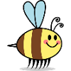 Bienen Cartoon Comic Design