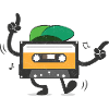Dancing Cassette Tape Retro Vintage Old School