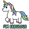 I'M FABULOUS Einhorn