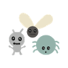 Petits insectes mignons