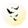 Bats in the moonlight