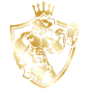Pirate coat of arms gold