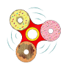 Donut Fidget Spinner Sweet Mashup
