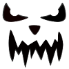 Halloween scary face