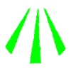 Celtic symbol Awen green