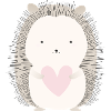 Hedgehog with heart