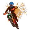 Motocross Dirt Bike Racing Biker Motorcykel Brrraaap
