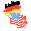 Germania America Bandiera tedesco americano