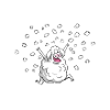 Sheep in the snow