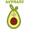 Avocado Laughter Alarm Cartoon Print